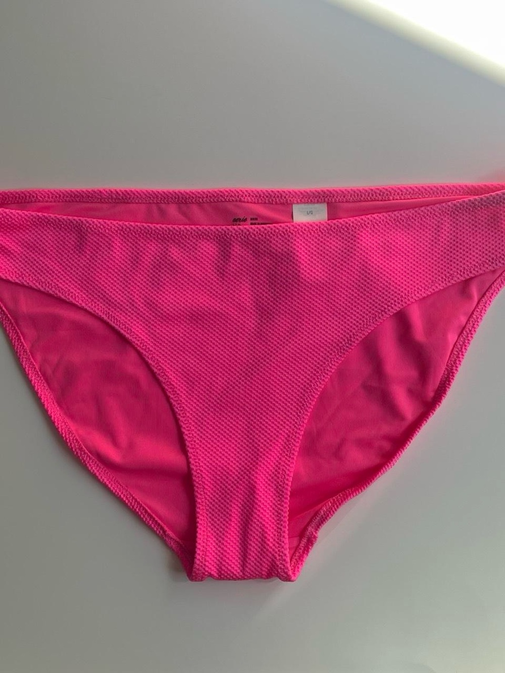 aerie Bright Hot Pink Bikini Bottom NWT full coverage